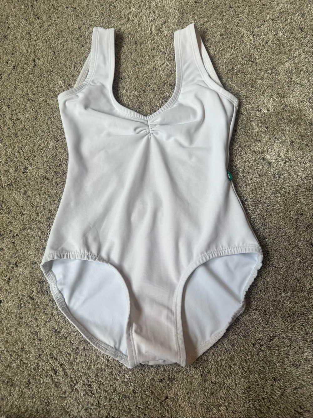 White luckyleo leotard- size X-Small